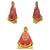 Maa Durga, Vaishno Devi, Sherawali Mata Khatu Shyam Ji Set of 2 Idol Statue for Home Office Shop Car Dashboard & Gift