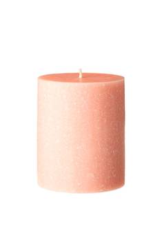 Atorakushon Smokeless And Dripless Scented Pillar Candles for Decorations Home Decor Festival Colour Peach Pack of 2