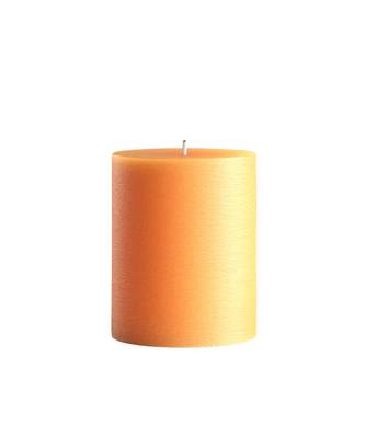 Atorakushon Smokeless And Dripless Scented Pillar Candles for Decorations Home Decor Festival Colour Orange Pack of 2 2