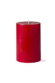 Atorakushon Smokeless And Dripless Scented Pillar Candles for Decorations Home Decor Festival Colour Red Pack of 2