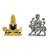 Lord Venkateswara God Tirupati Balaji Maa Durga of Vaishno Devi, Sherawali Mata (antique style) Set 2 Idols