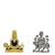 Lord Venkateswara God Tirupati Balaji Maa Durga of Vaishno Devi, Sherawali Mata (antique style) Set 2 Idols
