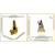 Lord Venkateswara God Tirupati Balaji Shiva doing meditation (multicolour-Small) Set of 2 Idols