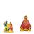 Shiva Family Lord Shiv Parivar Multicolour Khatu Shyam Ji Set of 2 Idol Statue for Home Office Car Dashboard & Gift