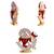 Holy Om Lord Ganesha and God Siddhi Vinayak Murti Combo Set of 2 Idol Statue for Home Office Shop Car Dashboard & Gift