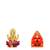 Lord Ganesha on Lotus Flower Murti Salasar Dham Balaji Set of 2 Idol Statue for Home Office Shop Car Dashboard & Gift