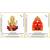 Lord Ganesha on Lotus Flower Murti Salasar Dham Balaji Set of 2 Idol Statue for Home Office Shop Car Dashboard & Gift