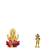 Lord Ganesha on Lotus Flower Murti Shiva Holding Holy Trident (Small Size) Set of 2 Idol Statue for Home Office & Car