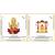 Lord Ganesha on Lotus Flower Murti Swing Combo Set of 2 Idol Statue for Home Office Shop Car Dashboard & Gift