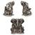 Lord Hanuman Bajrang bali Blessing Murti Antique Style God Ganesh or Ganesha (antique style) Set of 2 Idols