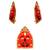 Salasar Dham Balaji Lord Hanuman Blessing (Small Size) Set of 2 Idol Statue for Home Office Shop Car Dashboard & Gift