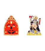 Salasar Dham Balaji Mata Kali (Small Size) Combo Set of 2 Idol Statue for Home Office Shop Car Dashboard & Gift