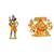 Lord Shiva Holding Holy Trident Panchmukhi Hanuman Combo Set of 2 Idol Statue for Home Office Shop Car Dashboard & Gift