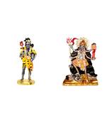 Lord Shiva Holding Holy Trident (Small Size) Mata Kali Set of 2 Idol Statue for Home Office Shop Car Dashboard & Gift
