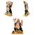 Lord Shiva Holding Holy Trident (Small Size) Mata Kali Set of 2 Idol Statue for Home Office Shop Car Dashboard & Gift
