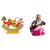 Lord Hanuman Flying With Dronagiri Parvat Mata Saraswati on Lotus Flower Set of 2 Idol Statue for Home Office & Car