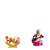 Lord Hanuman Flying With Dronagiri Parvat Mata Saraswati on Lotus Flower Set of 2 Idol Statue for Home Office & Car
