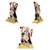 Lord Hanuman Flying With Dronagiri Parvat Mata Kali (Small Size) Set of 2 Idol Statue for Home Office Car & Gift
