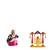Mata Saraswati on Lotus Flower Lord Ganesha Swing Combo Set of 2 Idol Statue for Home Office Shop Car Dashboard & Gift
