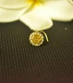 Yellow diamond nose-ring