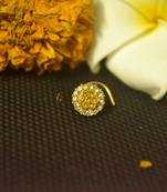 Yellow diamond nose-ring