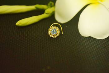 Blue diamond nose-ring 2