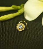 Blue diamond nose-ring