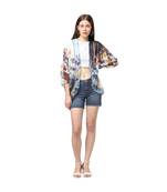 BLUE poly georgette Cover up