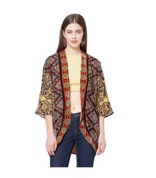 Multicolor poly velvet Cover up