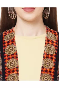 Multicolor poly velvet Cover up