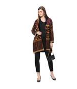 Multicolor poly velvet Coat