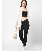 WHITE Burnout velvet Kimono