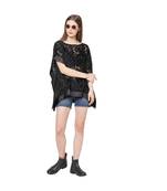BLACK Burnout velvet Katan top