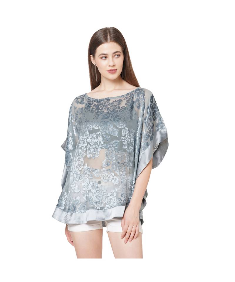 GREY Burnout velvet Katan top