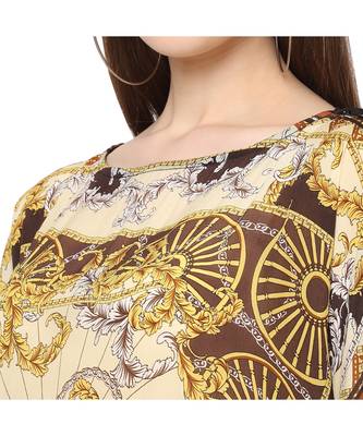 Beige cupro viscose Kaftan top 4