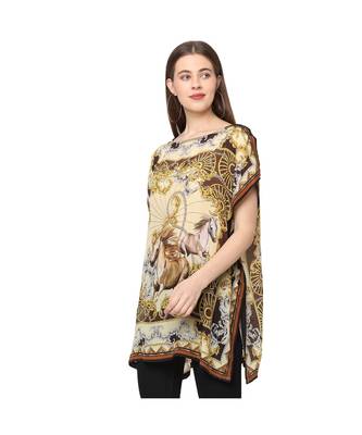 Beige cupro viscose Kaftan top 6