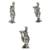 Lord Krishna (Krishn) Murlidhar (antique style) Ik Onkar a Statement of Oneness Electroplated Metal Set 2 Idol Statue