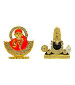 Sai Baba of Shirdi Blessing Murti Lord Venkateswara Srinivasa Venkatachalapati God Tirupati Balaji Set 2 Idol Statue
