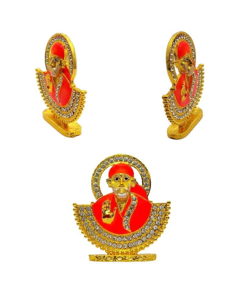 Sai Baba of Shirdi Blessing Murti Lord Venkateswara Srinivasa Venkatachalapati God Tirupati Balaji Set 2 Idol Statue