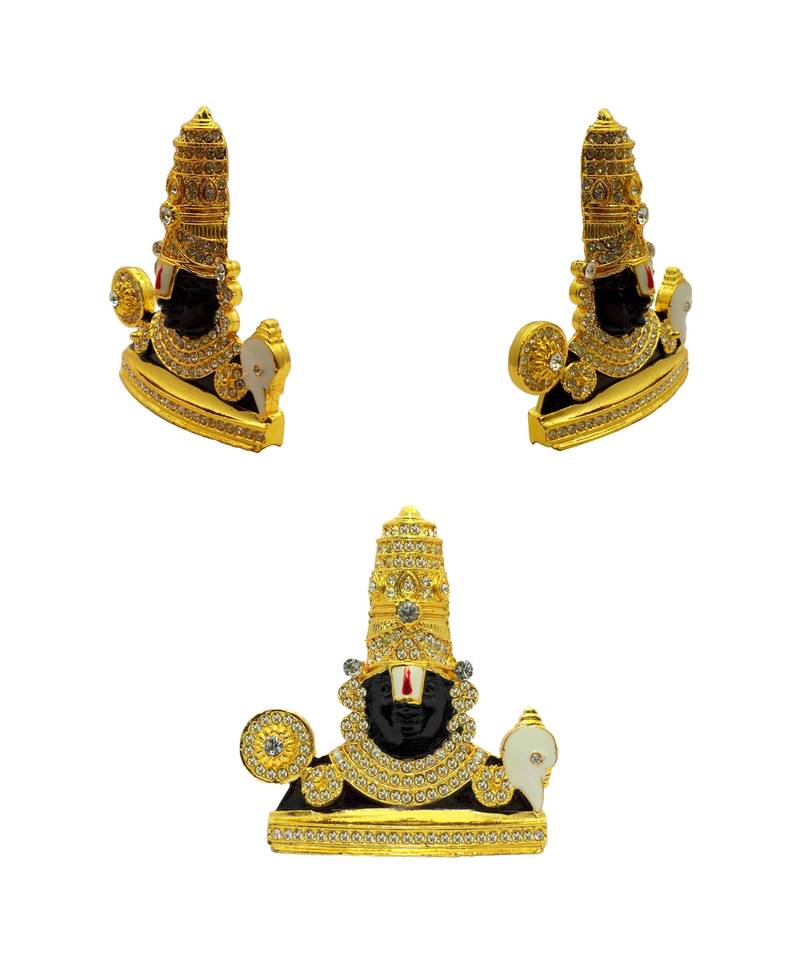 Sai Baba of Shirdi Blessing Murti Lord Venkateswara Srinivasa Venkatachalapati God Tirupati Balaji Set 2 Idol Statue
