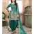 Teal Designer Taffeta Silk Patiala Salwar Suit