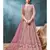 Light Pink Designer Net Anarkali Salwar Kameez