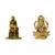 Sai Baba of Shirdi Blessing Murti Lord Ganesha on Lotus Flower Combo Set 2 Idol Statue Showpiece