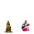 Sai Baba of Shirdi Blessing Murti Mata Saraswati on Lotus Flower Combo Set 2 Idol Statue Showpiece