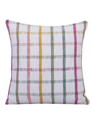 Heavy Decorative Slub Fabric Multi Color Cotton Set of 2 Cushion Covers 2