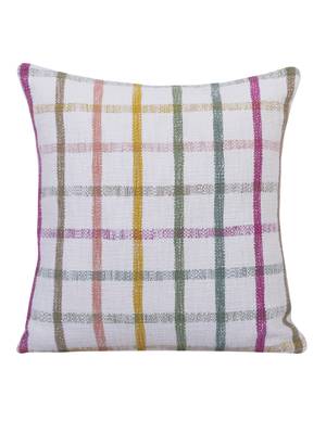 Heavy Decorative Slub Fabric Multi Color Cotton Set of 2 Cushion Covers 3