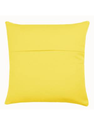 Plain Yellow Solid Set of 5 Cushion Covers 3
