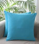 Solid Turquoise Sky Blue set of 5 Cushions Covers