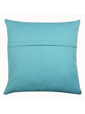 Solid Turquoise Sky Blue set of 5 Cushions Covers 3