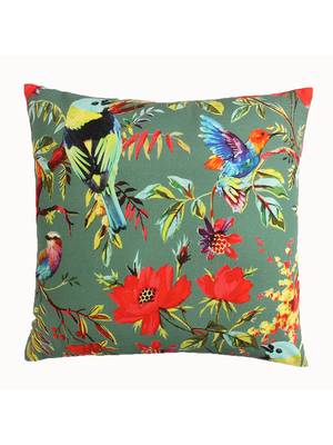 Floral print and Birds Desgin Multicolor Printed Set of 2 Cushion Covers 2
